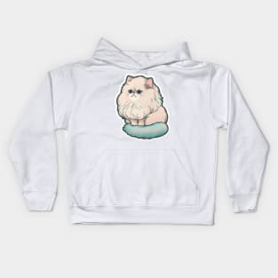 Elegant Persian Cat Sticker for Cat Lovers Kids Hoodie